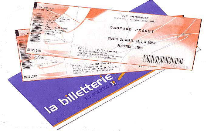 Billet de spectacle