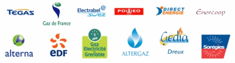 logos des nouveaux fournisseurs d'énergie